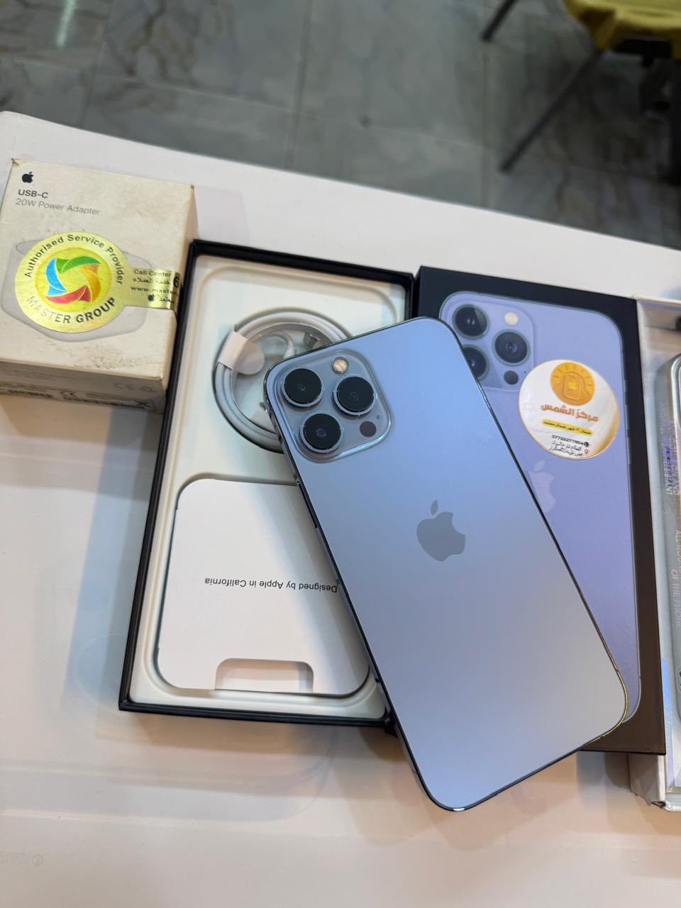 ايفون 13 برو ماكس256 ذاكرة 
بطارية 84‎%‎
نضافة 100‎%‎
امريكي نسخة عالمية 
شرط الفحص حاسبة وتنفخ بي
ضمان تفحصة وشوفة بعينك قبل لتاخذة 
استخدام قليل 
السعر مناسب 
***********

