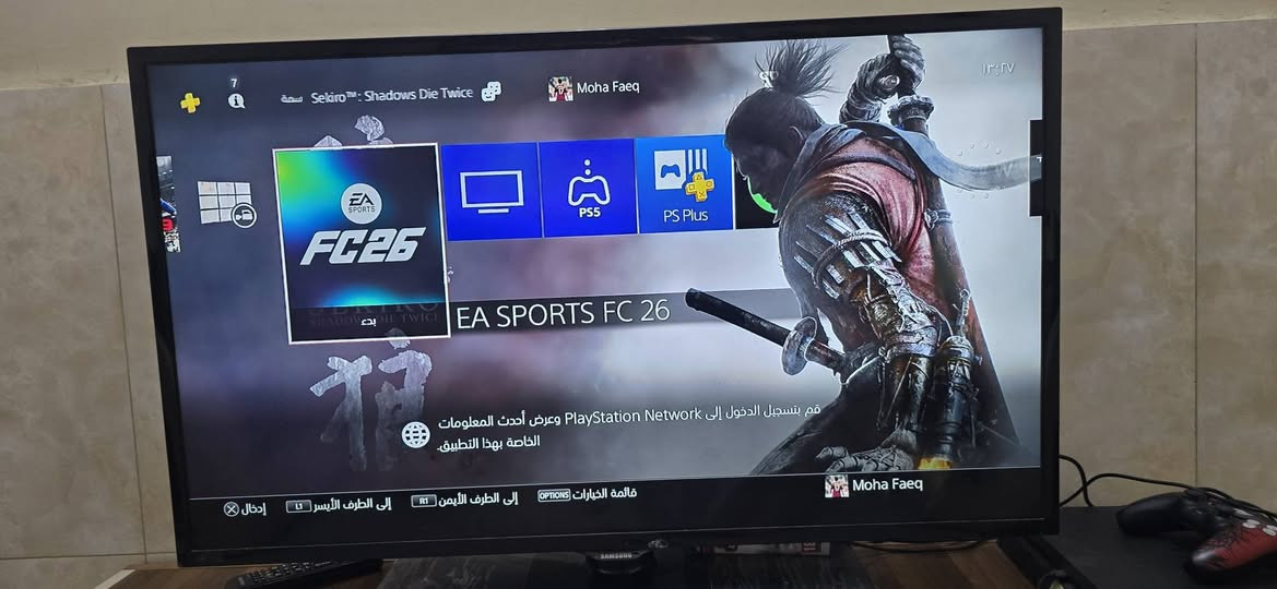 بلي فور سلم نص تيرة يدة اصلي وثانية كوبي جديدة بالباكيت
البلي نضيف يخبل كورتونة موجودة ويا فيفا 26  منصبة بجهاز ب300 قفل بدون عملة قبل شهر اخذتة


**إذا كنت صاحب هذا الإعلان وتريد حذفه لأي سبب، رجاءا أرسل رسالة إلى الدعم الفني**