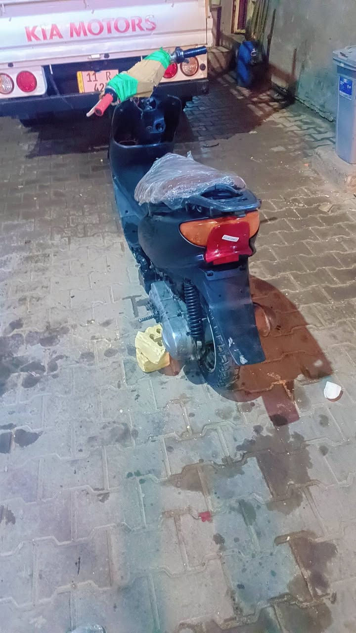 سلام عليكم دراجة عصفورية مكينتهة حلوة ما مفتوحة نكرة وحدة من الصبح  كفراتهة نضيفة السعر 100ببهة مجال مكاني ام الكبر ***********
