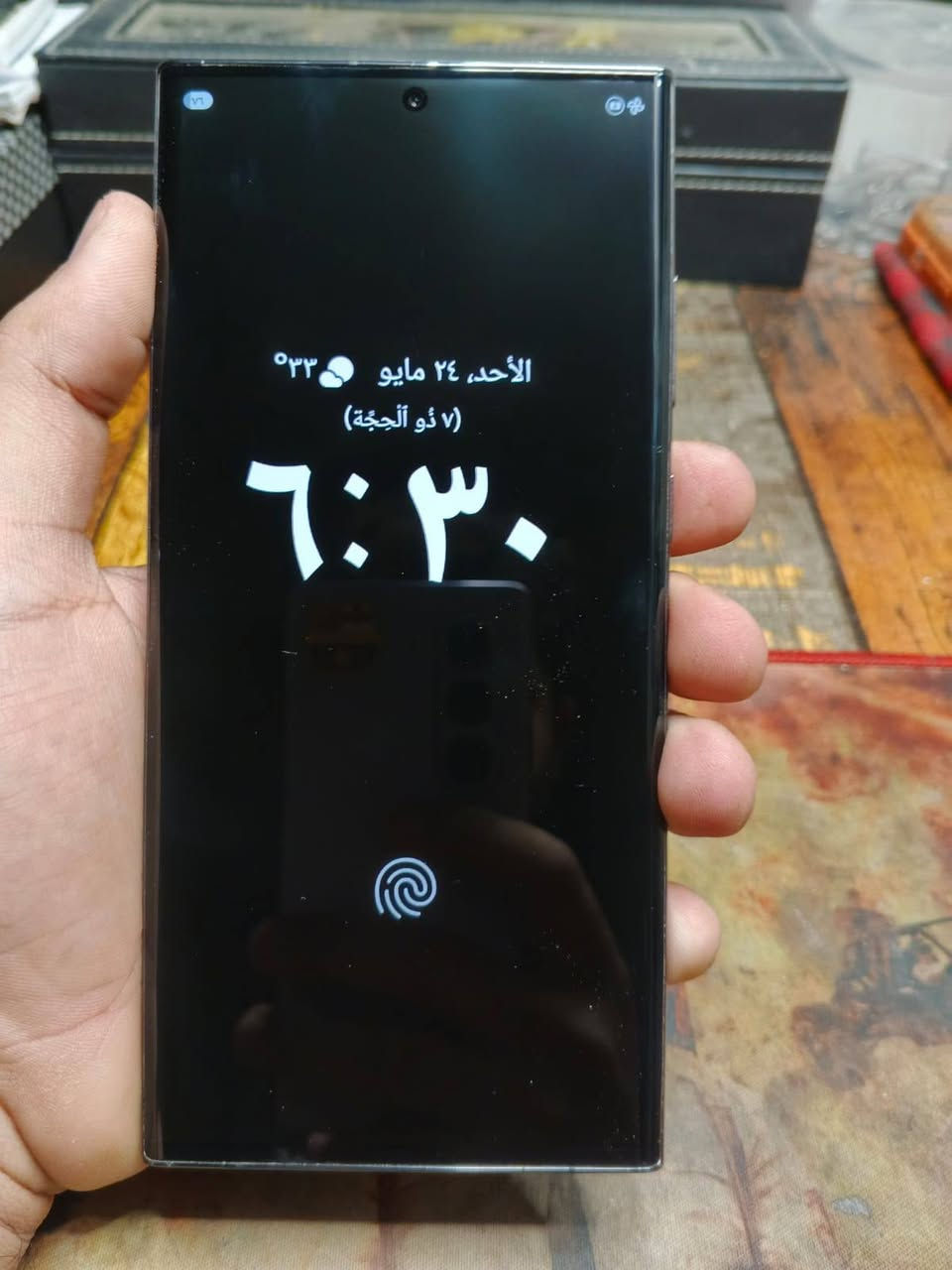 سلام عليكم شباب 
سامسونك s23 الترا جهاز نضيف شرق اوسط   دبل سيمكرت رام 12 ذاكرته 256    مكفول كفاله عامه من باب البيت ابيعه ومابي اي مشكله سعر 750 نضافة 90\100 وبي مجال لون اسود 
***********
***********
