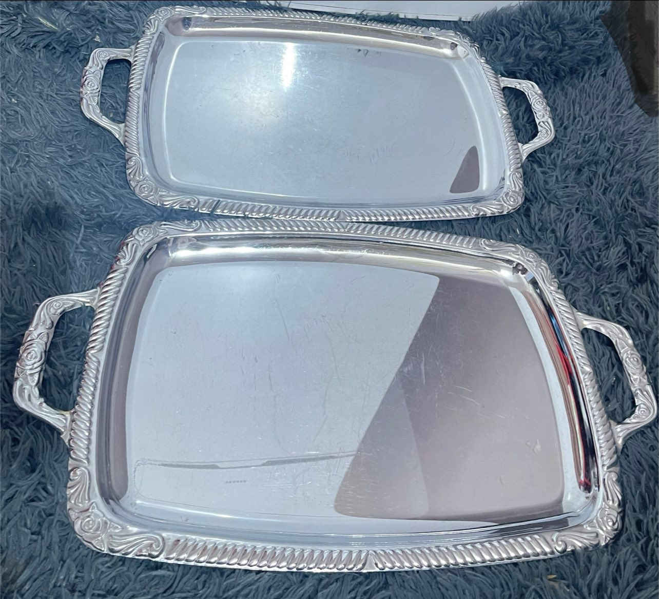 (تبقى الوعود مجرد كلام حتى تثبتها المواقف )
مساء الخير والسعاده عليكم جميعاً
صواني عدد (٢) ستانلس ستيل ثقيل جداً غير مستخدم معروض فقط استيراد الاسواق المركزيه ام اليدات حجم كبير قياس الطول ٥٥ سم والعرض ٣٣ سم السعر خاص لطفاً يوجد توصيل لكل محافظاتنا الحبيبه


**إذا كنت صاحب هذا الإعلان وتريد حذفه لأي سبب، رجاءا أرسل رسالة إلى الدعم الفني**