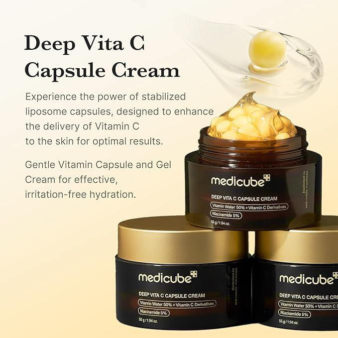 Medicube Deep Vita C Capsule Cream.. الاسم اللي صار غنى عن التعريف. 🇰🇷✨
ميحتاج نكول هواي، لأن النتائج كدامچ وجمهور هذا الكريم هو اللي يحچي عنه. 🗣️ 
إذا تدورين على التفتيح الحقيقي والنضارة اللي تبين من أول أسبوع، فهذا اختيارچ الأول: 💖

 تركيبة جبارة: 50% من ماء فيتامين سي، 5 أنواع من مشتقات فيتامين سي، و5% نياسيناميد.. مزيج مركز ينسف التصبغات ويوحد اللون. 🍊⚡

 كبسولات الكولاجين الذهبية: مثل ما واضحة بـ image.png و image_2.png، هذي الكبسولات مو بس شكل، هذي قمة التكنولوجيا الكورية لضمان نضارة ولمعة المرايا. 🌟💎

 عناية متكاملة: بالإضافة للتفتيح، الكولاجين والسيراميد يشتغلون على شد البشرة وترطيبها بعمق، يعني وجهچ يبقى "مشدود ومورد". 💧💆‍♀️
منتج كوري أصلي، جربوه الآلاف ومحد استغنى عنه. 🇰🇷✨
ميديكيب.. الاختيار اللي ما يخذلچ. 👑💖

سعر القطعه 20 الف توصيل مجاني داخل بسمايه


**إذا كنت صاحب هذا الإعلان وتريد حذفه لأي سبب، رجاءا أرسل رسالة إلى الدعم الفني**