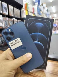 ايفون 12 برو ماكس ذاكرة 256 بطاريه 95% نظافه فوول للبيع السعر 550 الف ...