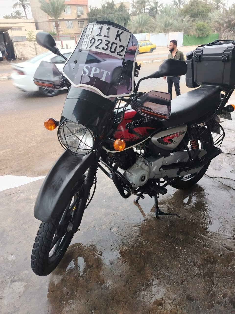 هاي دراجه بوكسر البيع بعدهي على وضع الشركه دراجه حيل جديد للبيع السعر 2750 وبيه مجال وهذا رقمي ***********
