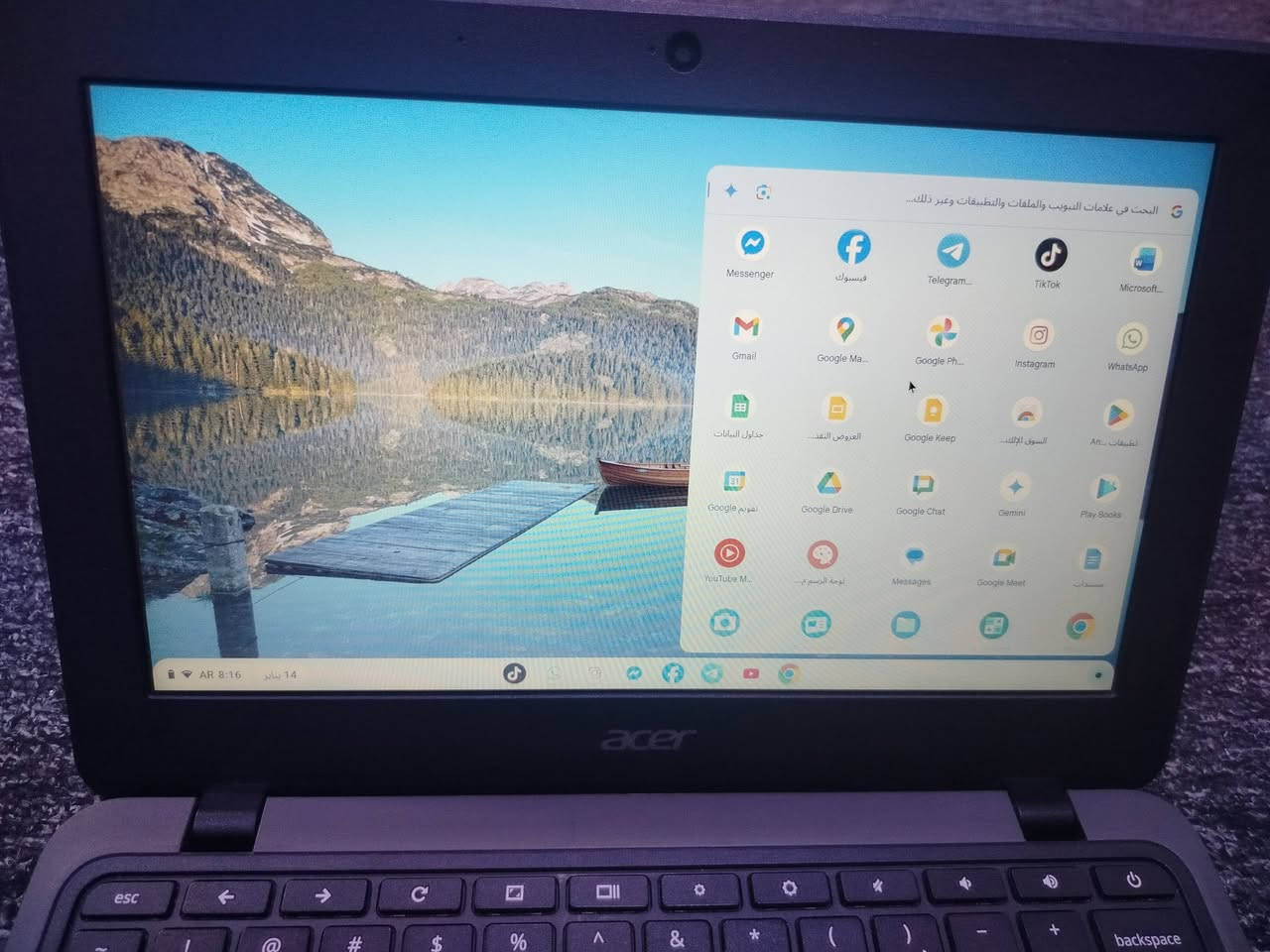 السلام عليكم لابتوب ايسر للبيع
رام 4 ذاكرة 32 قابلة للتزويد 
النضافة 100/90 
للدراسة وللتصفح يدعم جميع التطبيقات 
السعر 40 
رقم الهاتف: ***********
