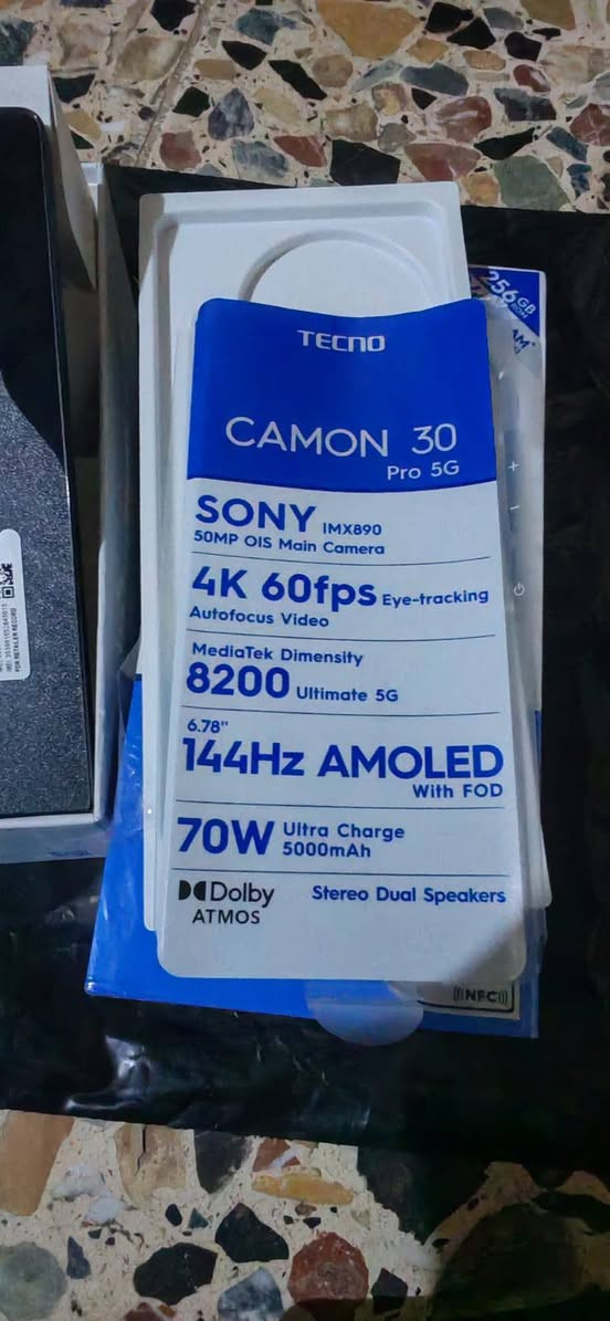 سلام عليكم جهاز غني عن التعريف تكنو كامون ٣٠برو 5G مجرد مفتوح من الكارتونة الجهاز ما مستخدم ٣٥٠ بي مجال كلش بصيط حك جية *********** بغداد بلديات قرب نادي الصناعة

