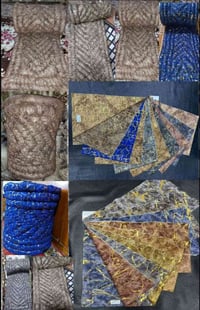 جودليات اقماش ماء الذهب الاماراتي الخام الثقيل طول 3 متر صافي تحشاء صو...