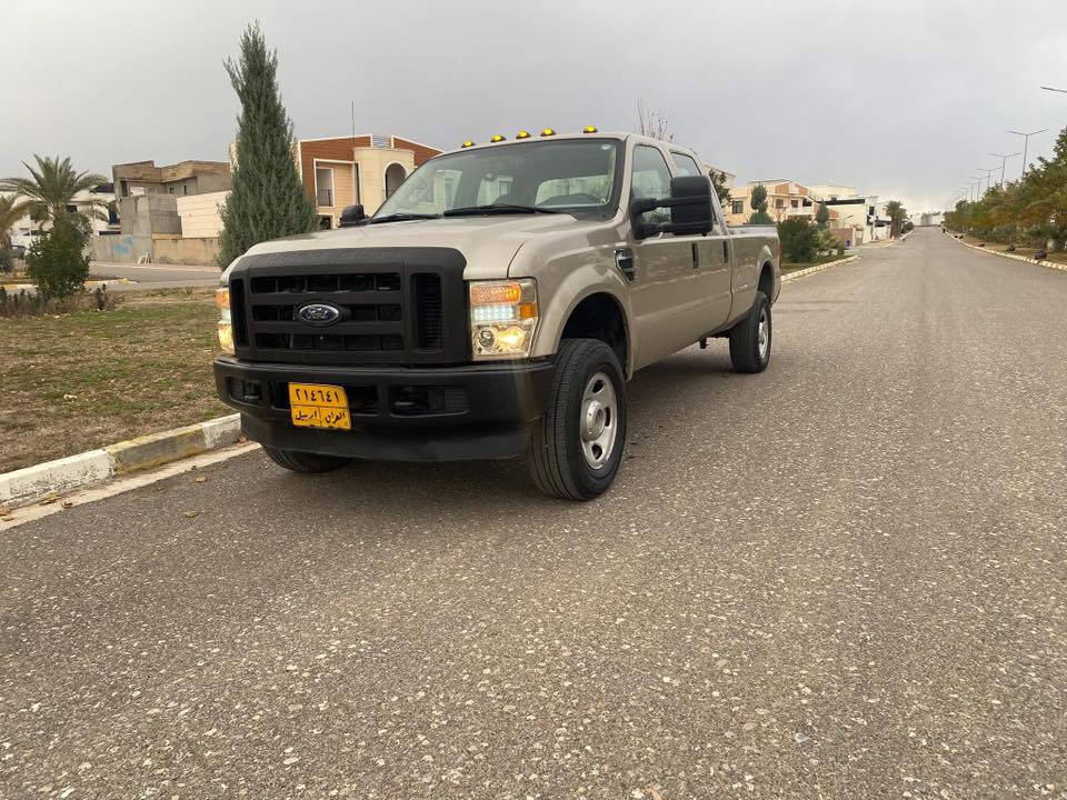 فورد f250 بنزين 8سلندر 2009 سيارة جديده 82الف كيلو ماشي بيه منضومة غاز 100ليتر 5كاميرة شاشة تاب 4ويل شغال تبريد تدفئة شرط سنوية مامنتهيي فحص و هزه جديد تحول نفس اليوم مكان السيارة اربيل 
خط + واتساب  ***********
