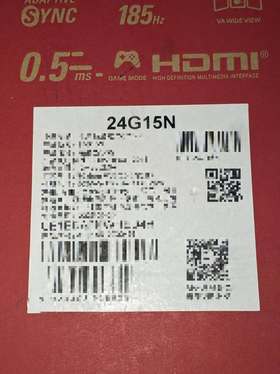 شاشه AOC كيمنك للبيع
مستعمله و نظافه اخو الجديد 

ملحقات و قطع كامله 

مواصفات بالصوره 

185Hz overclock 

0.5 Ms 

FreeSync & Gsync 

VA

وضع GameMode

قياس 24

سعر 130 الف 

🔴🔴(اخر قطعه)🔴🔴

توصيل جميع محافظات العراق
تواصل او اتصال واتساب :
***********
