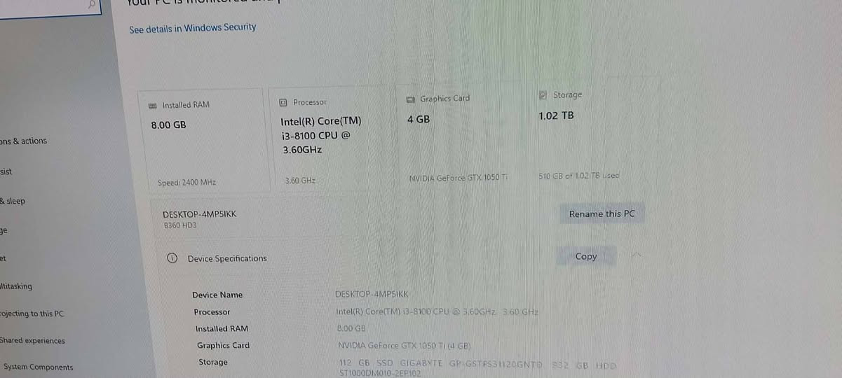 للبيع موصفات مذربورد Gigabyte B360M HD3 ddr4 رمات 8 g بورسبلاي 500  الكرت شاشه 1050  هادات 2 واحد 1تيره وثاني 128 ssd  شاشه mass 24 75 hz بذقه 1080 v 1920شغل كل هاي العاب الموجوده بصوره وبعد تكدر تنزل العاب


**إذا كنت صاحب هذا الإعلان وتريد حذفه لأي سبب، رجاءا أرسل رسالة إلى الدعم الفني**