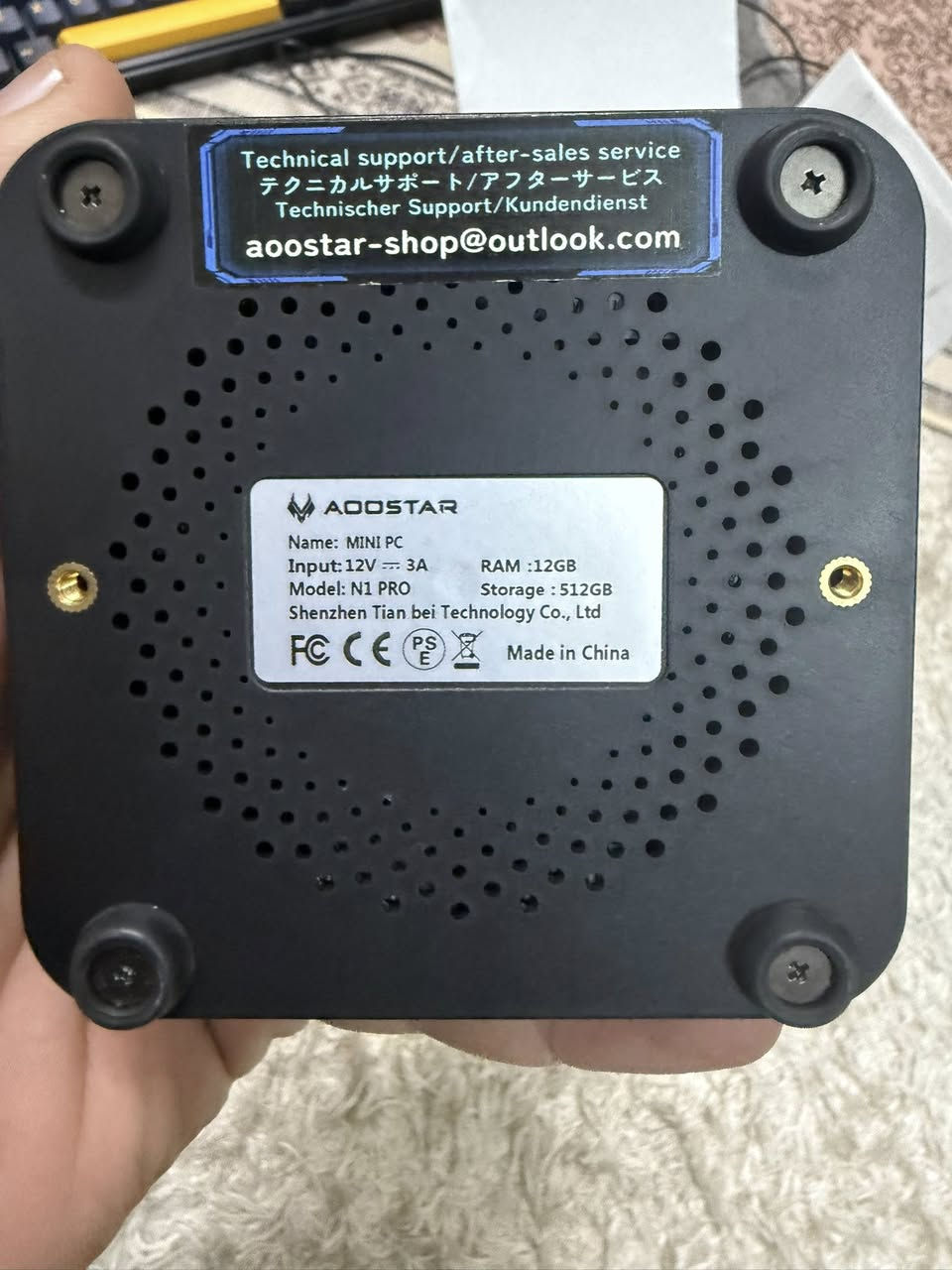 متوفر جديد بالكارتون 
Mini PC 
12GB RAM 
556 SSD


**إذا كنت صاحب هذا الإعلان وتريد حذفه لأي سبب، رجاءا أرسل رسالة إلى الدعم الفني**