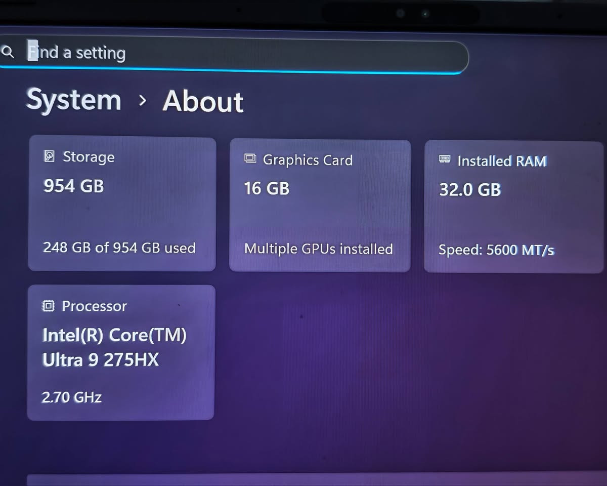 السلام عليكم
Asus Rog Strix 

لابتوب جديد استعمال اسبوع فقط ومضموم بالكارتون

مواصفات واضحة بالصور ميحتاج ادوخكم 

كرت الشاشة 5080 

16 gp

الشراي يدخل خاص.
السعر خاص 

المكان: النجف 

مع خالص الاحترام للجميع.


**إذا كنت صاحب هذا الإعلان وتريد حذفه لأي سبب، رجاءا أرسل رسالة إلى الدعم الفني**