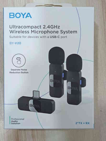 مجموعة من نك مايك ماركة boya العالمية
BOYA BY-V10 مايك مفرد Type-c (متوفر 7 قطع)
BOYA BY-V20 دبل مايك Type-C (متوفر 8 قطع)
BOYA BY-V1 مايك مفرد Lightning port للايفون (متوفر 7 قطع)
BOYA BY-V2 دبل مايك lightning port للايفون
(متوفر 10 قطع)

للاستفسار مراسلة الصفحة او الاتصال على الرقم 
*********** واتساب. يوجد توصيل لجميع محافظات العراق.
