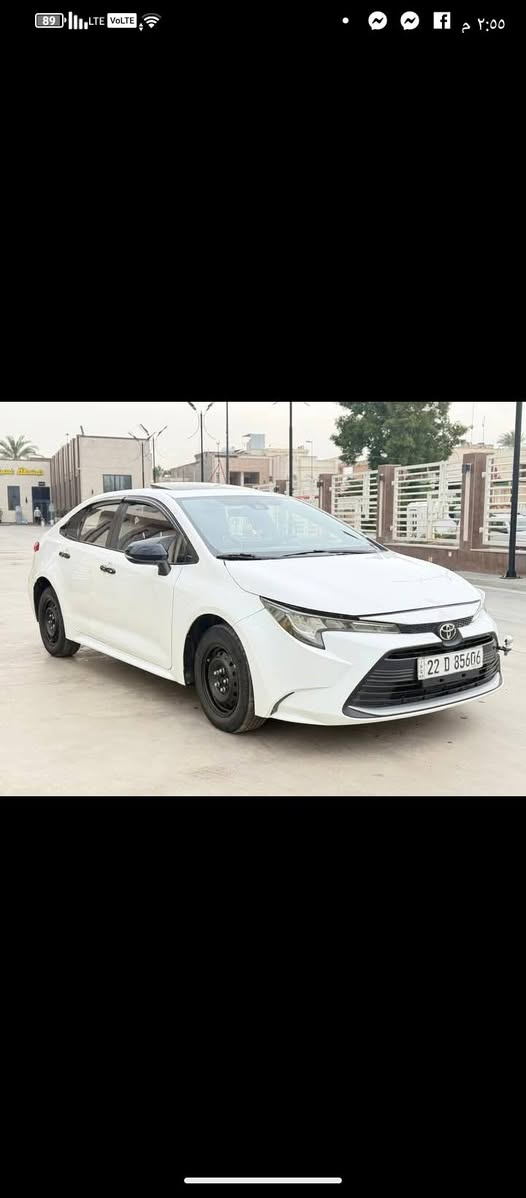 سلام عليكم
من رخصه الادمن 
تويوتا كورولا 
2023 خليجي فقط بانزين شكل الأمريكي  فقط بانزين 
فول واحد على واحد 
الكير والمحرك كفاله 
كفاله من الصبغ عدى الدعامية الخلفيه فقط 
السياره بيه بارد شي بسيط بلباب الخلفي وداير الجماملغ 
رقم اربيل سنويه جديده ما صاقصه  لل2028
السياره فول واحد على واحد  
فتحه وتحكمات ستيرن وكشناتها جلد جوزي مميز 
وبصمه وسايد بريد اوتو هولد السياره فول الفول 
وتريد تحويل او وكاله ثاني يوم 
السياره جديده كولش كولش  
وكامله ومآبيه نقص ابد ابد 
 حتى بصمات ثنين وكتلوكات الشركه موجوده
السياره سعره ب135 وبيه مجال حك الجيه والعمله 
السياره مكانه بغداد الجديده 
*********** بي واتساب واني بخدمتكم
