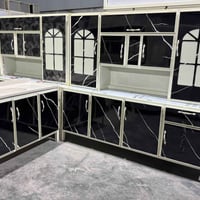 كاونتر مترين • ارضى وملحق • سنك ١٢٠سم مرمر