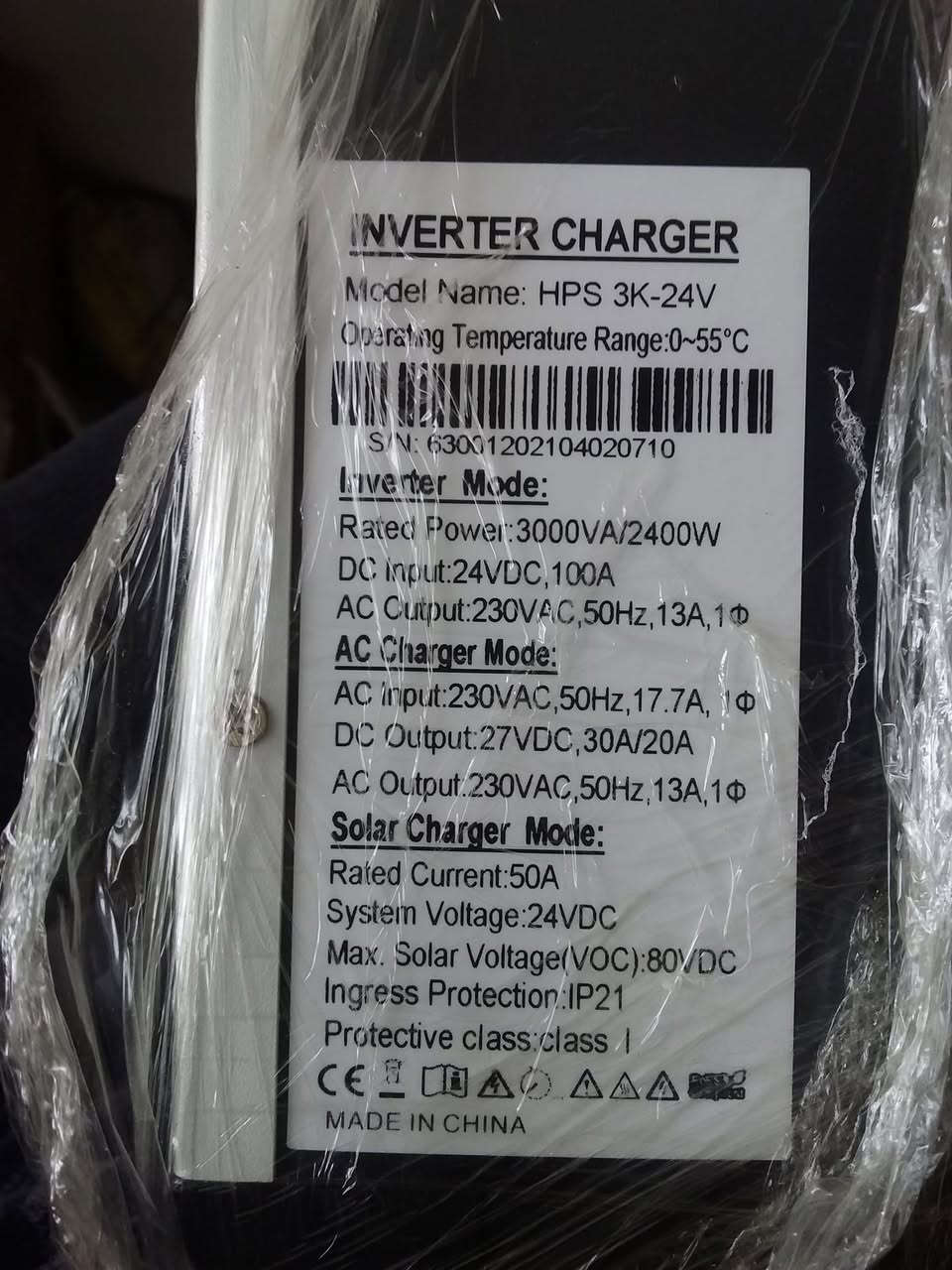 منظومة طاقة شمسية  ( غير مستعملة للبيع ) تتكون من :

✅ اربع الواح 450 واط 
✅انفيرتر 3 كيلوواط
✅ بطاريات عدد (2) نوع تيوبلر سائل سعة 200 امبير 12 فولت غير مستعملة حالتها التشغيلية اقل من 20% بسبب التخزين الطويل 
◀️ سبب البيع الحاجة الى سيولة مالية.  مكاني الموصل


**إذا كنت صاحب هذا الإعلان وتريد حذفه لأي سبب، رجاءا أرسل رسالة إلى الدعم الفني**