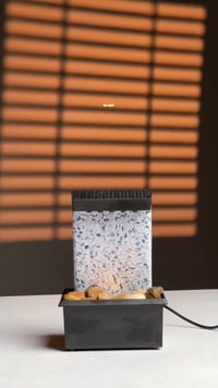 نافورة مياه LED • أحجار نهرية • توصيل مجاني