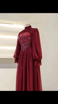 فستان العيد • شيفون مبطن • مقاسات ٣٨-٤٨