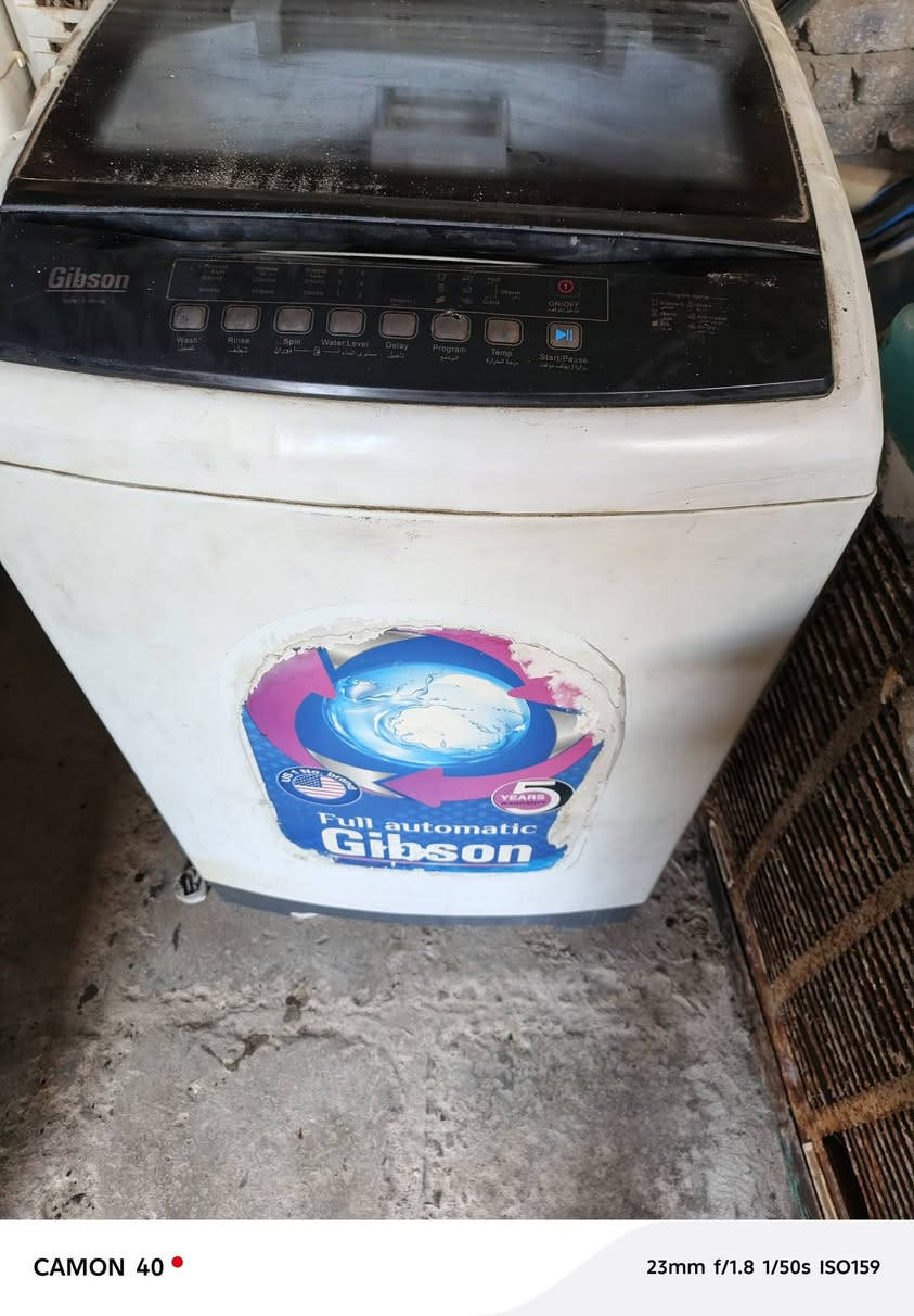 غسالة جبسون فول أوتوماتيك للبيع شغالة على الفحص ما داخله تصليح  السعر ١٤٠ الف وبيها  مجال قليل عنوان قرب ساحة التمثيل خلف عمارة حسين القفطاني ***********
