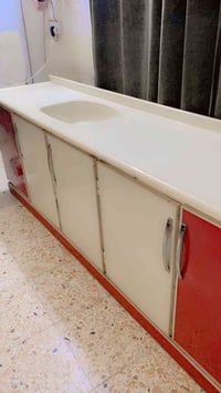 كاونتر مرمر بس حوض طوله مترين وستين نضيف كلش رايده 200 07700627930