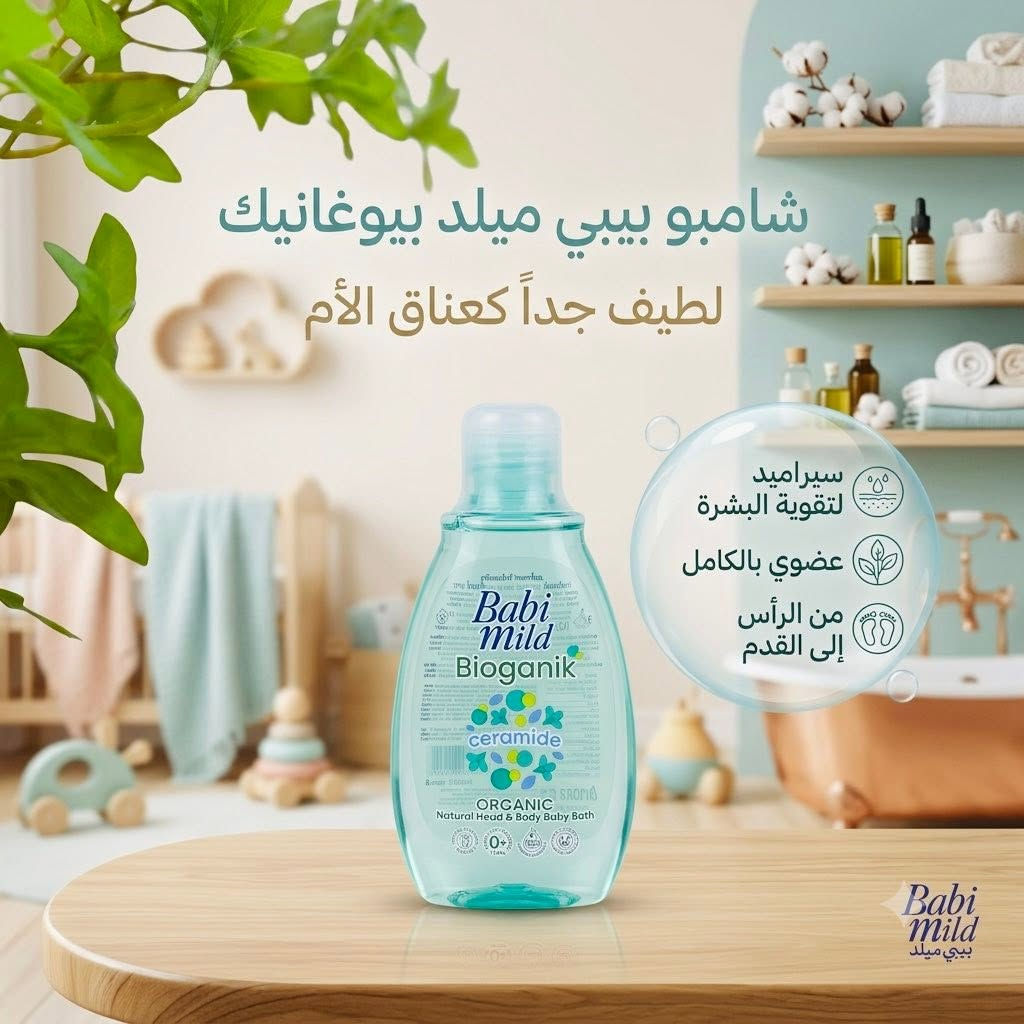 💜 كل العناية اللي يحتاجها طفلك… بمكان واحد! 👶🫧
مجموعة Babi Mild تجمع لكم كل أساسيات العناية اليومية بتركيبة لطيفة وآمنة على بشرة الأطفال، لتمنحهم نعومة وانتعاش من أول يوم.

✨ تحتوي المجموعة على:
🧺 غسول ملابس 1.5 لتر
🛁 شامبو شعر للأطفال
🍼 زيت جسم مرطب
🌸 لوشن جسم
🤍 بودرة جسم

تركيبات لطيفة، بروائح منعشة، ومناسبة للعناية اليومية ببشرة طفلك الحساسة.

📍 زورونا مجمع النرجس للأطفال – داخل مدينة الخيول الترفيهية، مجاور مكتبة فلامنكو.
🚗 يتوفر توصيل داخل وخارج محافظة الديوانية.
📞 للاستفسار والطلبات: ***********. 💜
