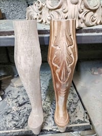 متوفر أرجل مال طبلات طول ٤٥ سم خشب زان نقش يدوي يوجد توصيل لكافة محافظ...