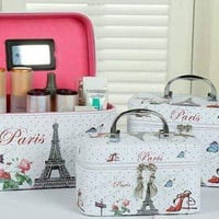 سيت حقائب مكياج • نقشة لندن • ثلاث قياسات