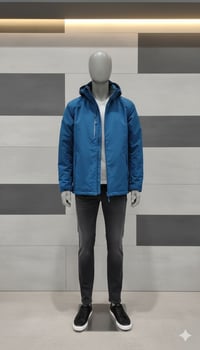 جاكيت مطرية • مبطنه بفرو • مقاس لارج