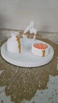 ديكور منزلي • حجر فاخر • شموع عطرية