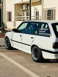 BMW E30 1990  استيشن   325  مسكر فانوس   كير عادي جاكتراك 260   كلج بر...
