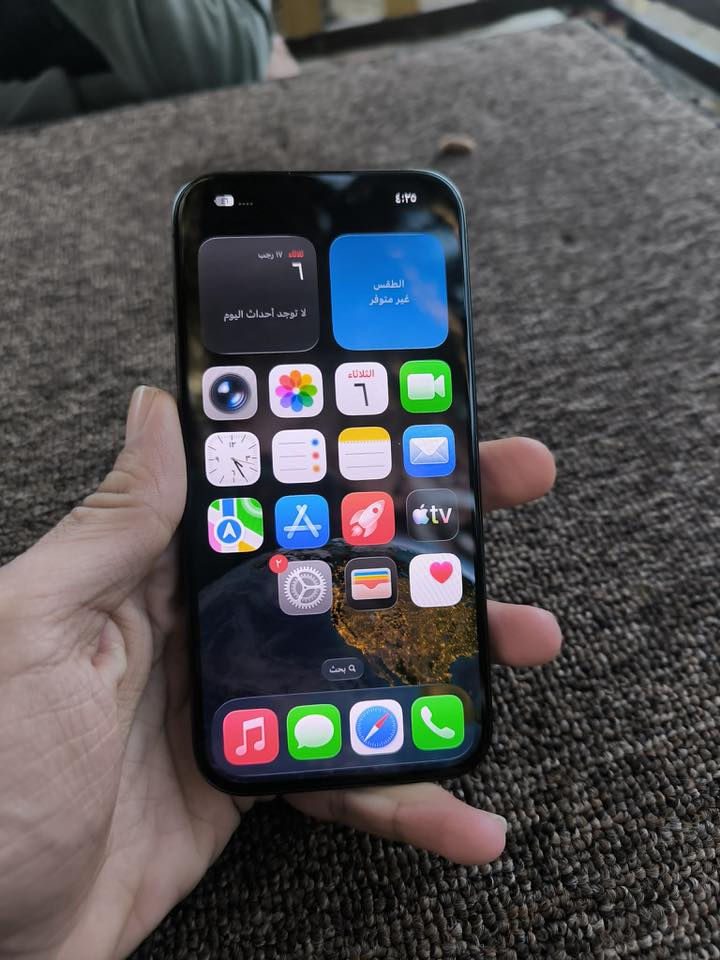 IPHONE 15 (PRO)
مبدل شاشة اصليه فيس ايدي واكف 

بطارية (97) اصلية مامعلايه 

شرق اوسط 

الجهاز شخط واحد مابي 

للبيع السعر ٦٥٠ 

***********
