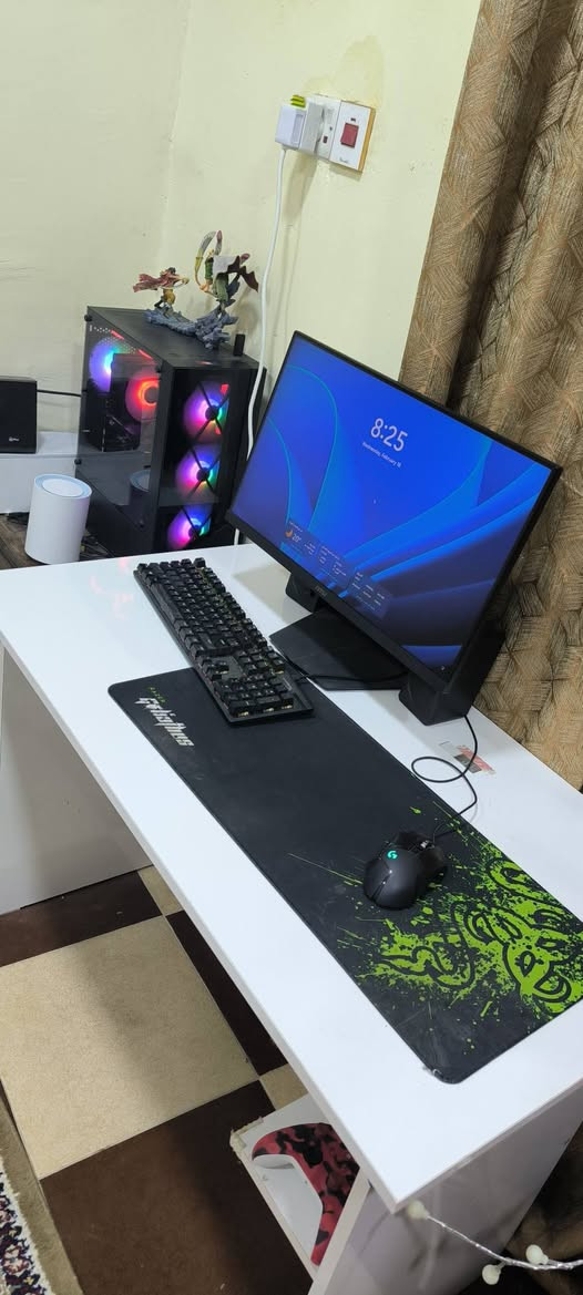 السلام عليكم PC كامل للبيع
موصفاة الحاسبه :
الكرت:RTX 1660 Ti
معالج : R5 5500
رامات: 16GB.       8×2
مذربورد: ASUS_B450M
ذاكره التخزين: 881+50 HDD
ذاكره تخزين النضام:SSD 117GB
Windows 11 Pro اصلي موجود 

الشاشه 
MSI 
180 Hz
1080p
24 inch 

ماوس لوجتك G502 + كيبورد نوع HyperX+ ماوس باد

كامله رايده ب 800 الف وذا رايد الميز وياها احسبلك الميز 35 الف
اخوان رجاء لحد يكسر بل سعر چيك الاسعار على راحتك اذا حصلت ارخص اخذه
سبب البيع التزام بل عمل 🌹


**إذا كنت صاحب هذا الإعلان وتريد حذفه لأي سبب، رجاءا أرسل رسالة إلى الدعم الفني**