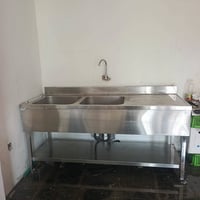 ميز ستيل • حوضين • ٢م