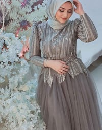 فستان • رصاصي • قياس 40