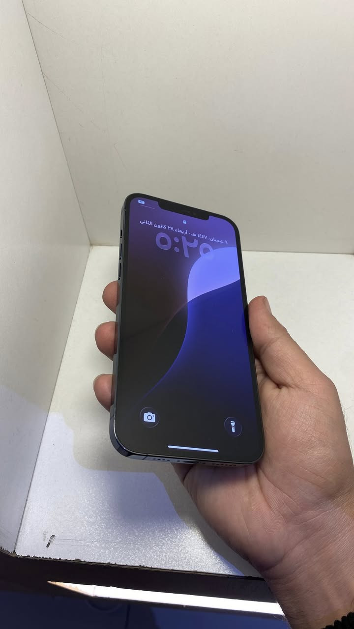 ايفون 12 برو ماكس للبيع دبل سيم كرت وتر بروف نضيف ‎%‎99 ذاكره 128 بطاريه 75  بغداد المنصور  ‭0788 299 7952‬
