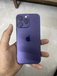 ايفون 14 برو ماكس ذاكره 256 بطاريه 81  دبل سمكارت نضافه 100/100 مكاني ...