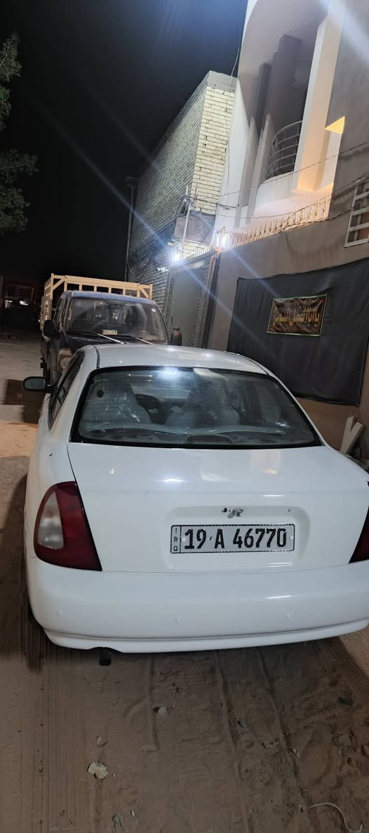 دايو نوبرا 1 مديل 99
‏سيارا بسمي رقم انكليزي هزا جديدة
‏كير ومحرك  كورلا ... اوتماتيك 
‏مفروشة عازل صوت وعازل حراري 
‏سنتر لك جديد 
‏ضغيره كامله جديده
‏حداديه حلوه 
‏تنكجيه كامله على اخر حبايه
‏مصبوغة عام داخل وخارج  فرن
‏ويالة مصبوغات وكاملات 
‏ضايفلها حساس بك 
‏للستفسار ***********
‏مكان السيارة نجف حي الزهراء
‏ النجف, العراق
