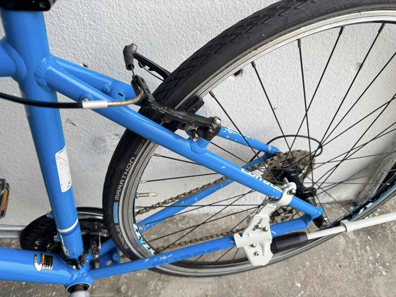 السلام  عليكم اخواني  الغواليً  رمضان  كريم عليكم ان شاء الله عندي هذي ماركة. (coratec) غني عن 
التعريف قياس M فريم 48 معدنه المنيوم سستم 
شيمانوا التوس 3/8  بدلات سحب دفع شيمانوا 
تايرات شوالبي  صنع ألمانيا 🇩🇪  اصلي مختومه 
نظفتهاا شوفت عينك 100/80  عل وضع البلادي
سعرها 220 الف وبي مجال بصيط عنواني موصل 
تتوفر خدمة توصيل لجميع محافظات العراق 
*********** وتحياتي للجميع
