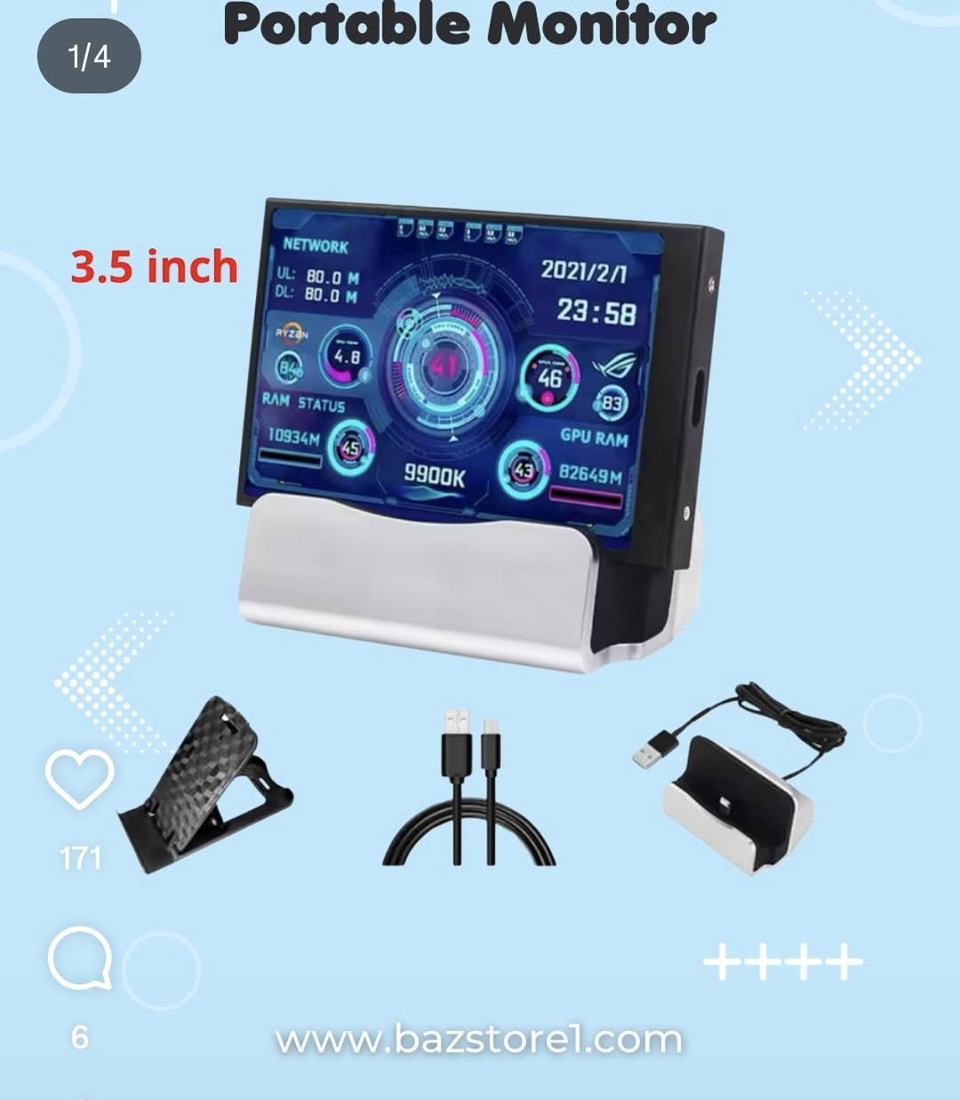 السلام عليكم إخوان..
عندي مبرد مائي Thermalright Peerless Vision 360 (اللون أبيض) غراضه كلهن كاملات حتى المعجون مالته مامستخدم 
للبيع، صارله عندي أسبوع واحد فقط.
التوافق: يرهم على جميع منصات Intel و AMD.
ملاحظة للأمانة: أول ما استلمته وأنا أرفع اللزگه (الستيكر) من الشاشة، طخت بيدي الشاشة الأصلية وطكت. مباشرة بدلتها بشاشة Portable Monitor بحجم 3.5 بوصة مخصصة للمبردات وممتازة جداً، وشغالة طبيعي 100% وتعرض كل القراءات والصور مثل ما واضح أمامكم بالصور 
السعر: المبرد مكلفني مع الشاشة الجديدة 175 ألف دينار.
 أريد أبيعه وأسمع منكم القيمة بما يرضي الله،


**إذا كنت صاحب هذا الإعلان وتريد حذفه لأي سبب، رجاءا أرسل رسالة إلى الدعم الفني**