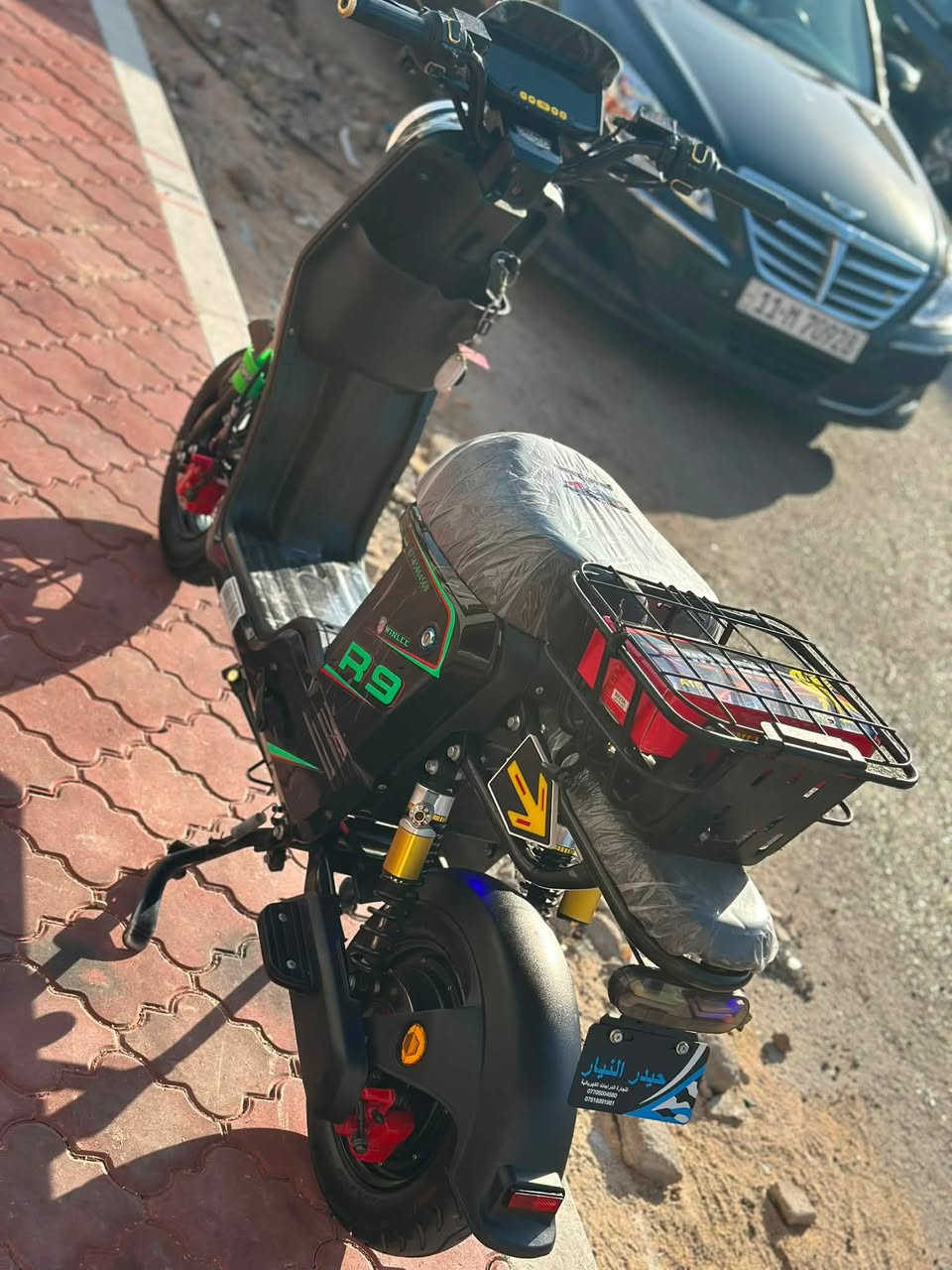 سلام عليكم للبيع R9 موديل ٢٠٢٦ دراجه كسر كارتون اخت الجديده بطاريات جدد كارتون ونلي ٣٢ أمبير الأصلي زلغ مابيها كفاله كلش كلشي شغال بيها حساسات أناره دراجه مغلفه لاتنزلق ولا شي سعرها ٤٥٠ وبيها مجال قليل لاتكسر بل سعر 
رقم الهاتف : *********** /  البصره المشراق الجديد
