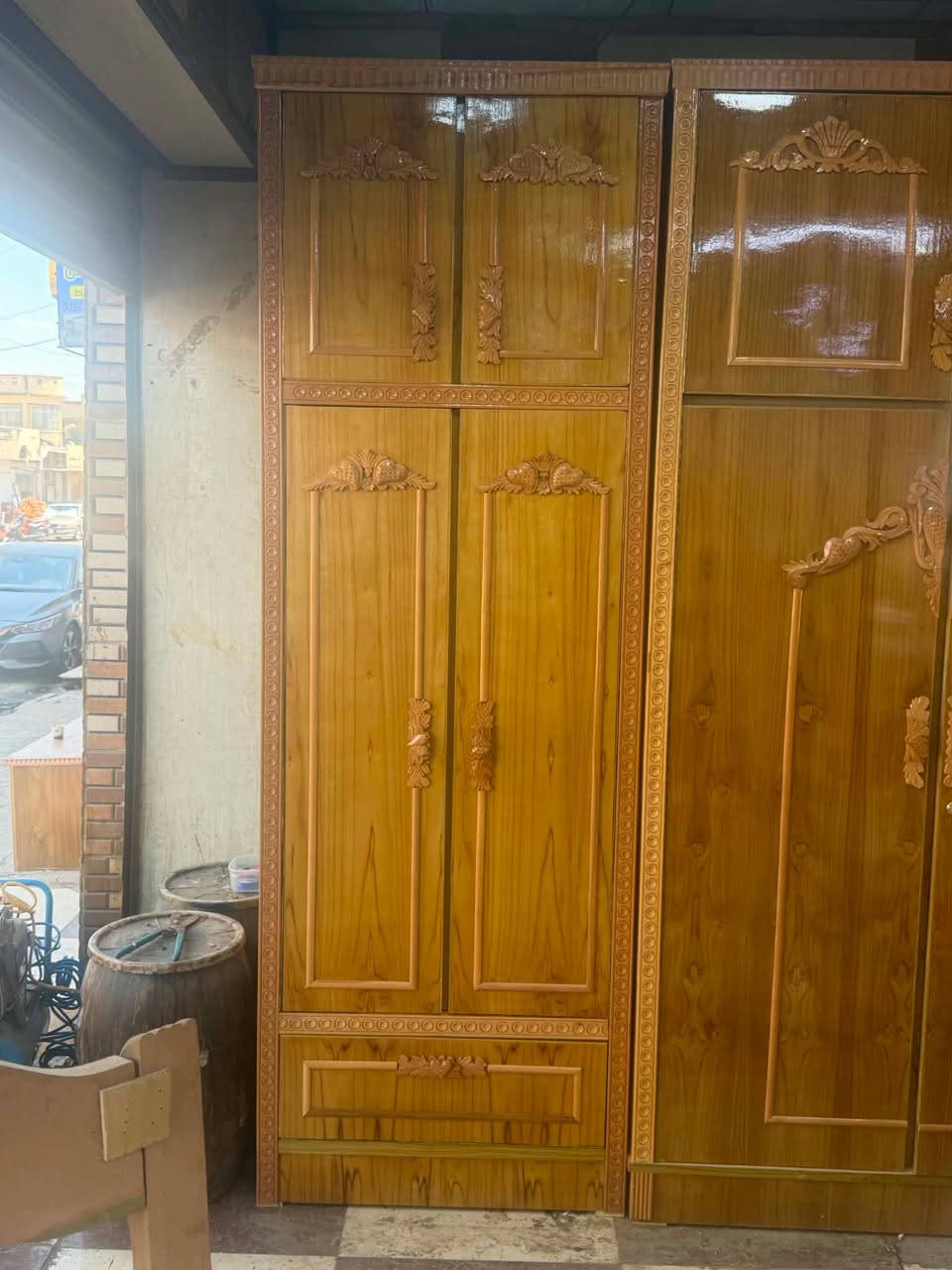غرفة نوم صاج جديدة من المعمل مباشرة! 🪵✨

السعر: 950 ألف فقط.

الخشب: عراقي ثقيل صاج متين (شغل موصل).

التوصيل: متوفر للموصل وكل محافظات العراق.

📨 للطلب والاستفسار: راسلونا خاص.
المندوبة: غسق 🌸


**إذا كنت صاحب هذا الإعلان وتريد حذفه لأي سبب، رجاءا أرسل رسالة إلى الدعم الفني**