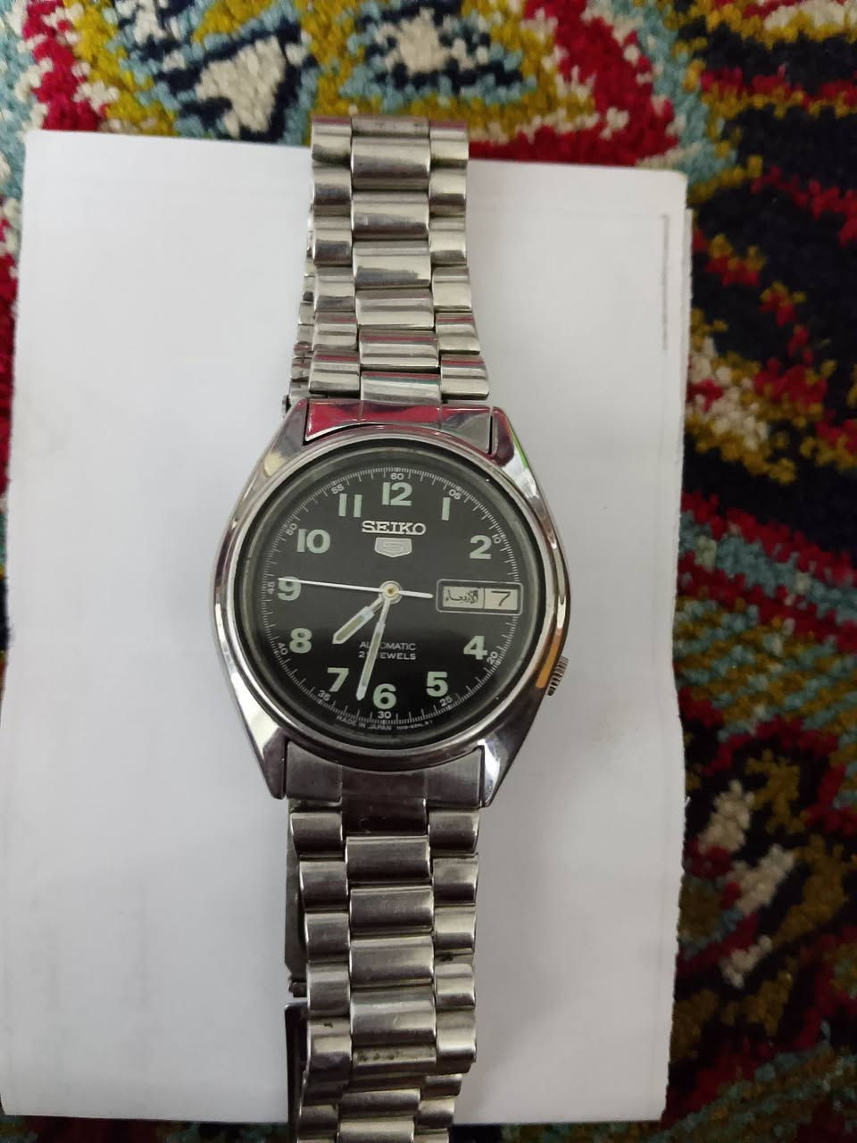 ساعه سايكو5 أوتوماتيك يومي و شهري شغله ، ياباني الصنع ، ديزين وستن
السعر 100 
التواصل ***********
