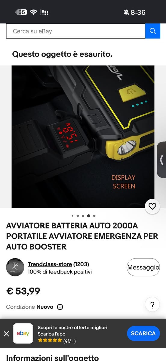 جطل سياره للطوارئ 2000A. يشغل حتى 8 سلندر.
عملاق. وقوي.
بي اكثر من استخدما باور بنك للتلفون. او.
لايت. والاستخدام الأساسي. جطل. سياره. يتحمل. -20. و.
سعره. 45 الف. والتوصيل مجاني. لكل المجافضات. السعر ثابت


**إذا كنت صاحب هذا الإعلان وتريد حذفه لأي سبب، رجاءا أرسل رسالة إلى الدعم الفني**