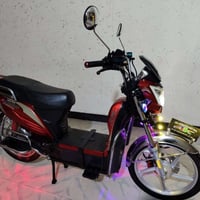 للبيع دراجه شحن 6 باتري نضافه فول بصمه تشغيل عن بعد جهاز إنذار مانع لل...