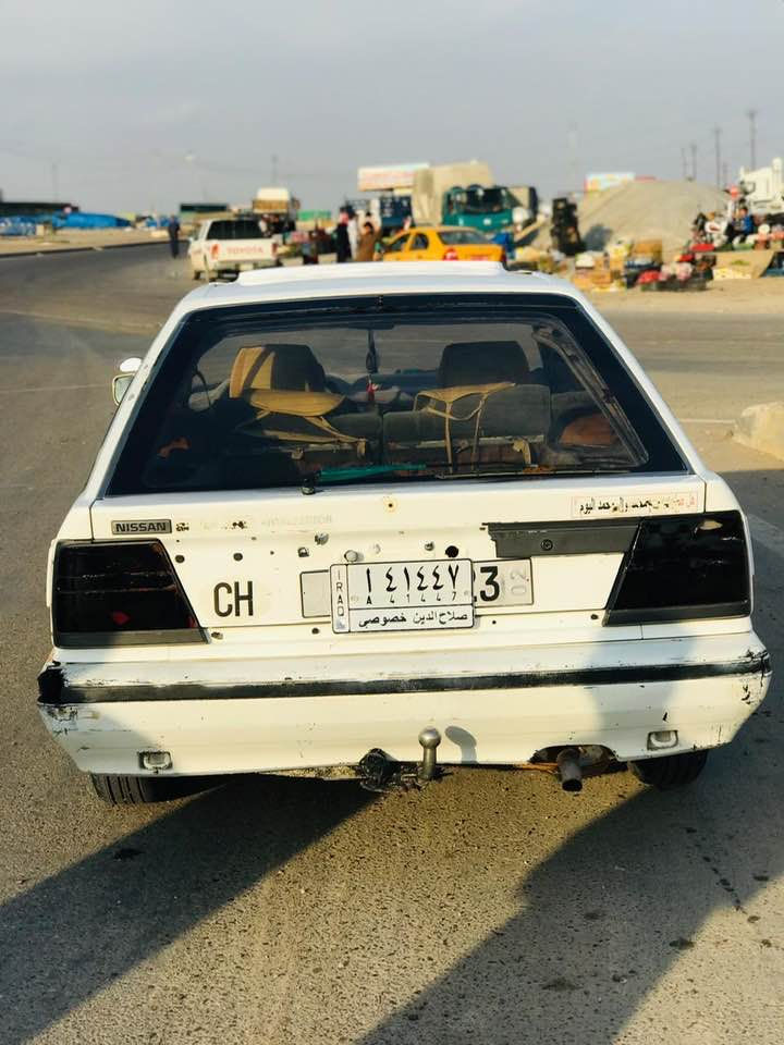للبيع 
نيسان 
رقم صلاح الدين أليف بسمي 
السنويه 2027
محرك كورله قبل شهر شادهن 
محرك كير شرط 
تخم تاير جديد 
صدر امامي خلفي جديد 
كهربائيات كلها شغاله 
مكان السياره تكريت الأستفسار آتصل ع صاحبها 
***********
