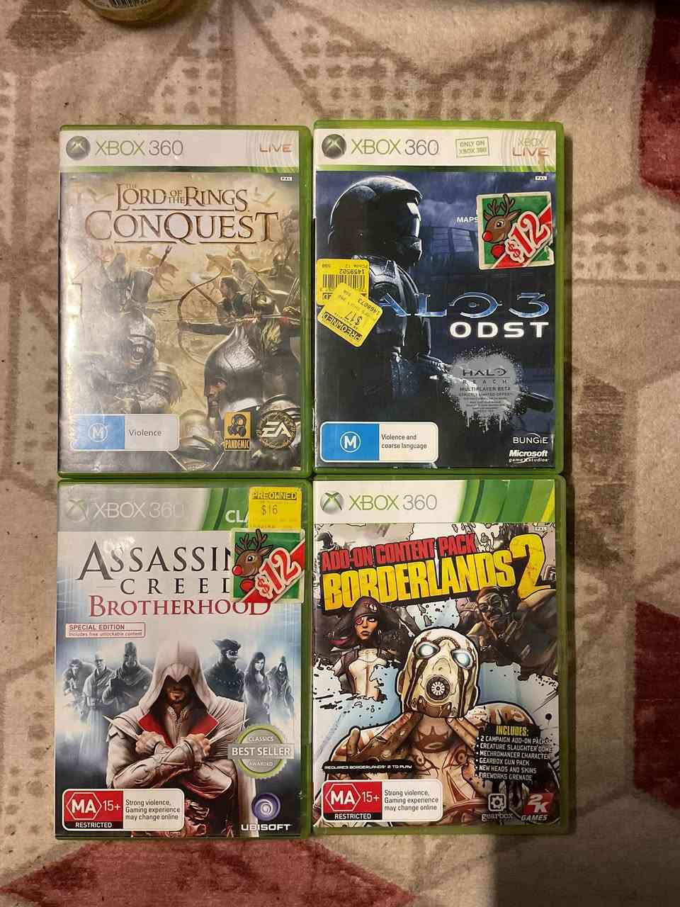 أربع اقراص اكس بوكس ٣٦٠ اصلي سعرهن ٢٥ شامل توصيل


**إذا كنت صاحب هذا الإعلان وتريد حذفه لأي سبب، رجاءا أرسل رسالة إلى الدعم الفني**