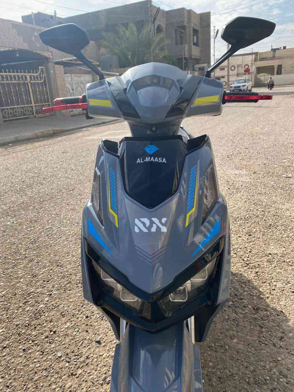 السلام عليكم ماطور شحن للبيع نوع ماسه. أربع سرع سرعته ٩٩ ماطور فول نضافه موديل ٢٥ بطاريات ٦ كبار شرط تفحص يله تاخذه نضام بك دبل إشاره اشاير هورن زنون عالي ناصي كله شغال ماطور لون مميز شخط مابي واطيك شرط تفحص يله تاخذه وياه سويجات ٢ بصمات ٢ كرت كامل مكمل سعره ٦٠٠٠ بي مجال عنوان رمادي تأميم قادسيه الاولى ***********
