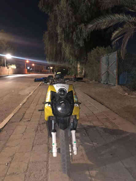 السلام عليكم
دراجه سكنس جبلي 
اربع ولفات 
دراجه خير من الله 
محرك مامفتوح 
عليها صالنصه صجميه مال حاويه 
تزويد بدلات خلفي 
بيها شيال رياضي 
السعر خاص 
متواجد واتساب ومخابره 
***********
