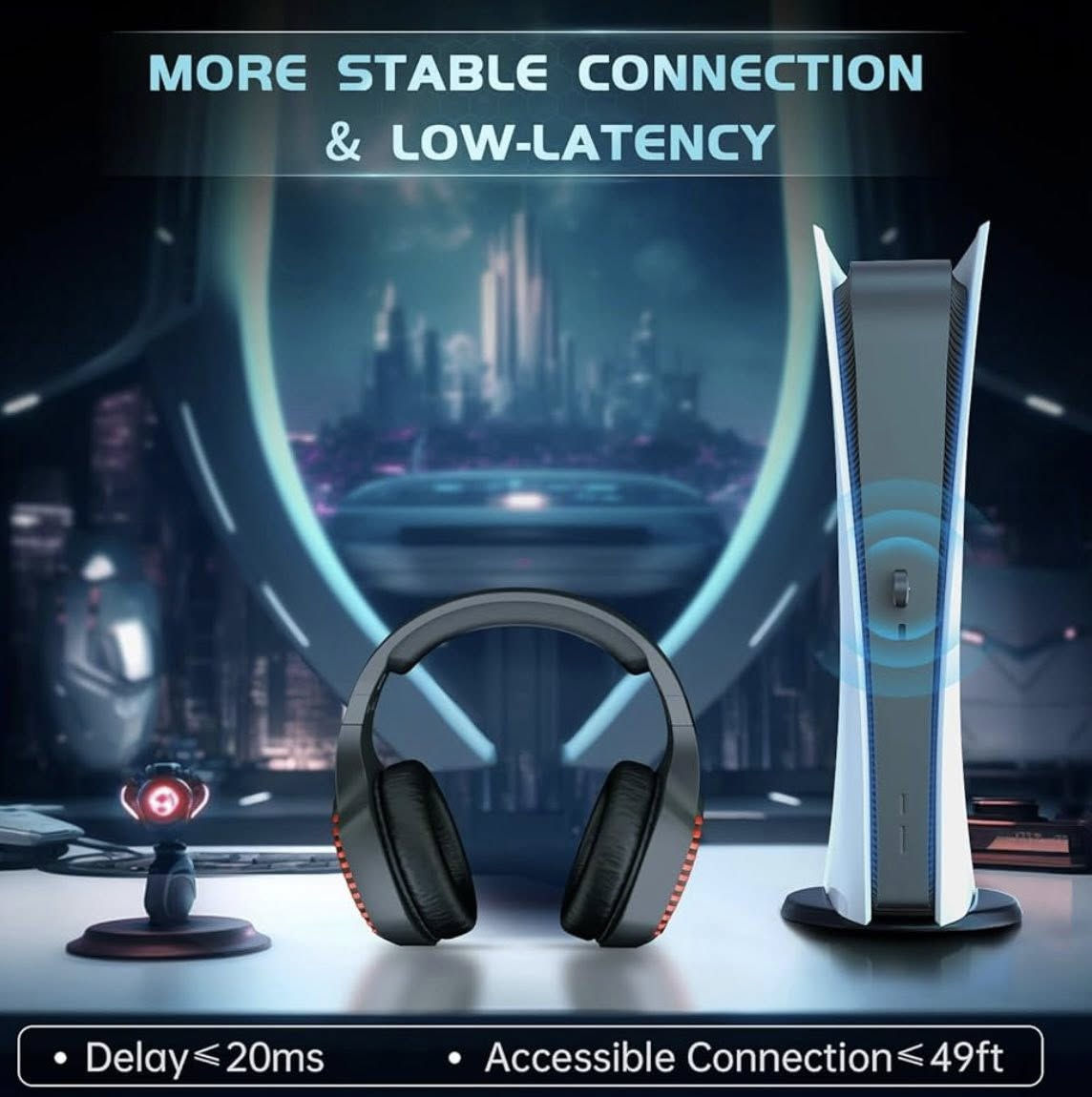 🎧سماعة الألعاب اللاسلكية GMRPWNAGE. 🎧
تتميز باتصال لاسلكي فائق السرعة بتردد 2.4 جيجاهرتز (تأخير أقل من 20 مللي ثانية) بالإضافة إلى بلوتوث 5.2. 
تحتوي على ميكروفون قابل للتعديل مزود بخاصية إلغاء الضوضاء (ENC) لضمان وضوح الصوت. 
متوافقة مع أجهزة بلاي ستيشن 5، بلاي ستيشن 4، ماك، نينتندو سويتش، وXbox. 
يمكن استخدامها أيضًا في وضع سلكي عبر كابل 3.5 ملم. 
.
.
السعر : 20 الف فقط 🔥
للتواصل :***********
