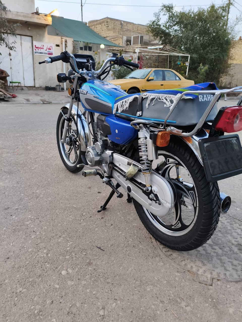 سلام عليكم دراجه M K Z للبيع ثاني دبديلت دهن الها دراجه شوفت عينك دراجه بدون بدون مكاني عماره عابجيه سعر خاص وهاذ رقمي***********
